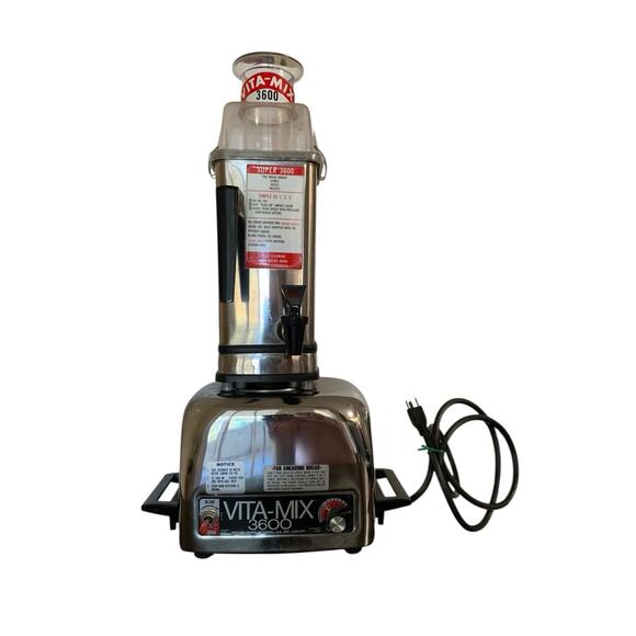 Vintage Vita-Mix 3600 Plus Stainless Steel Blender Juicer USA Commercial Mixer